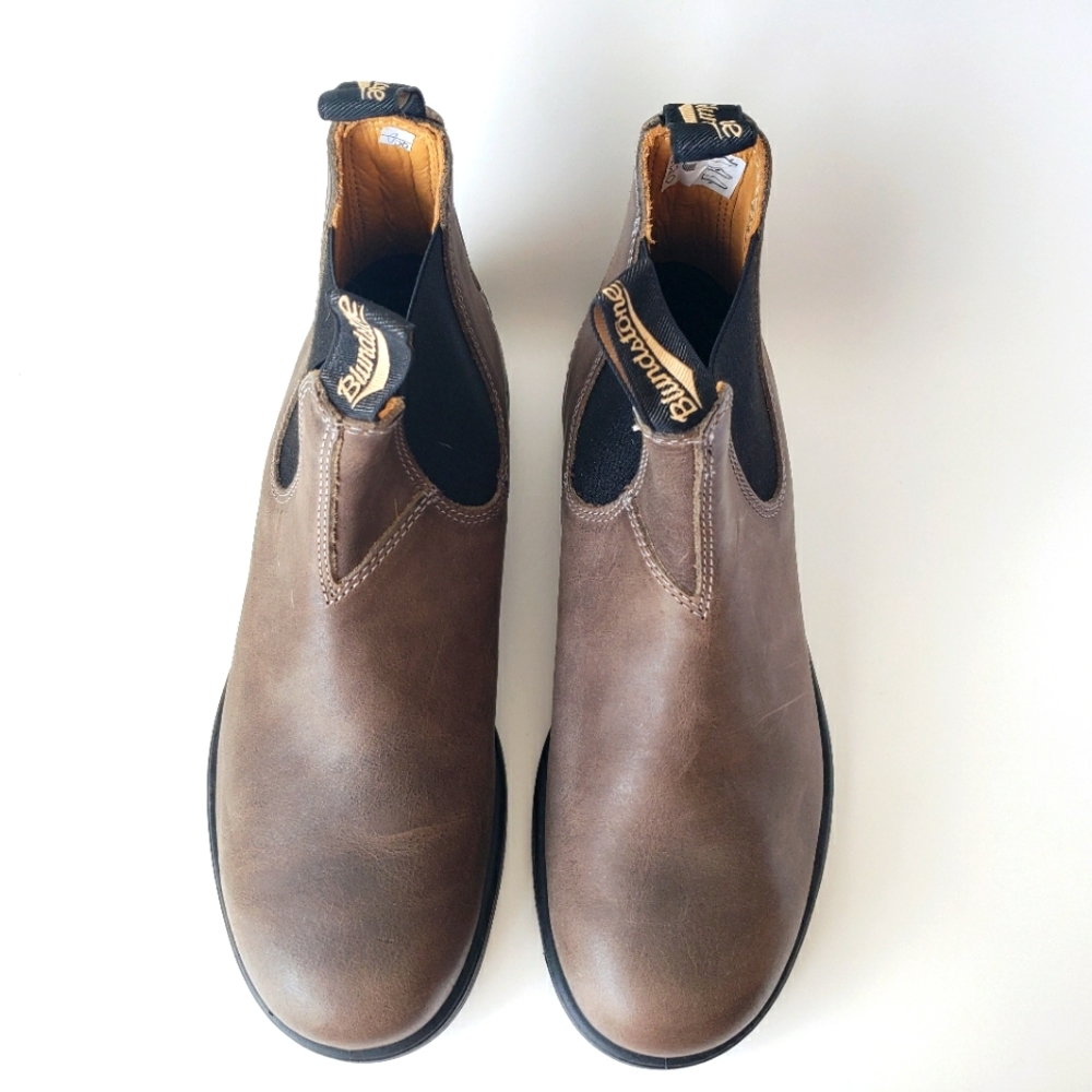 Blundstone 1469 Steel Grey Leather Chelsea Ankle Boots Size 8.5 New in Box - Picture 4 of 11